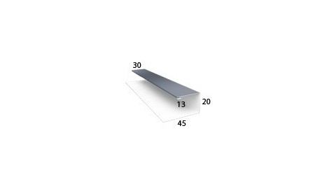 Grand Line Вертикаль GL Планка завершающая сложная (П-образная планка)