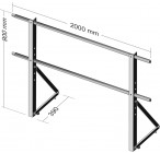 Кровельное ограждение универсальное высота 0,9 м