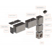 Бетонные водоотводные лотки OPTIMA DN500