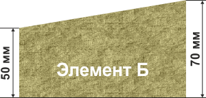 Элемент Б 50x70 мм